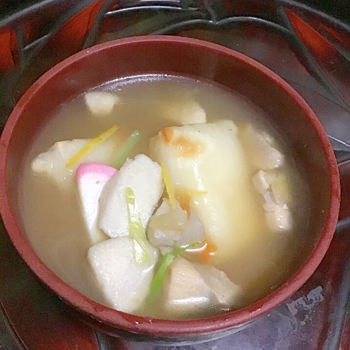 酒粕入り関東風お雑煮。